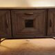 Sideboard in a row in rattan by Adrien Audoux and Frida Minet