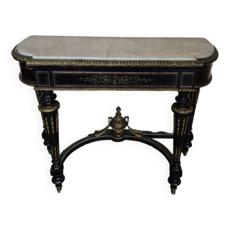 Console - marble, brass and wood