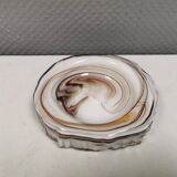 Rare art en verre / cendrier de Michael Bang pour Holmegaard Danemark 1968