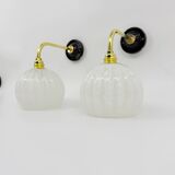 Clichy glass wall lights