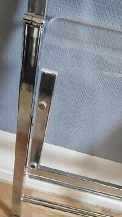 Plexiglass and chrome metal design folding chairs