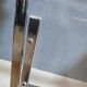 Plexiglass and chrome metal design folding chairs