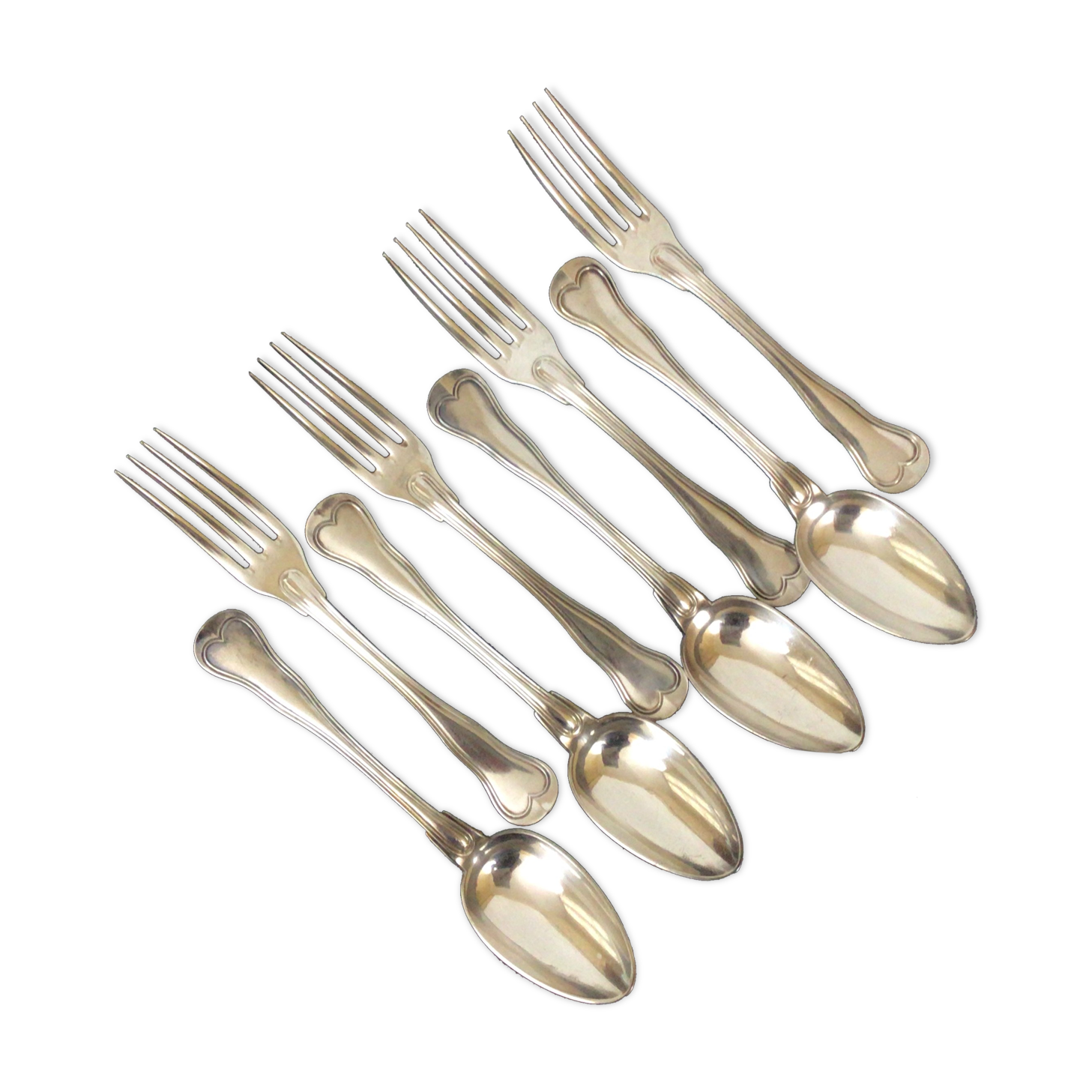 8 cutlery goldsmiths Christofle model with net