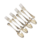 8 cutlery goldsmiths Christofle model with net