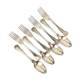 8 cutlery goldsmiths Christofle model with net