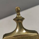 Old door hammer in solid brass. Estimated 1960s.