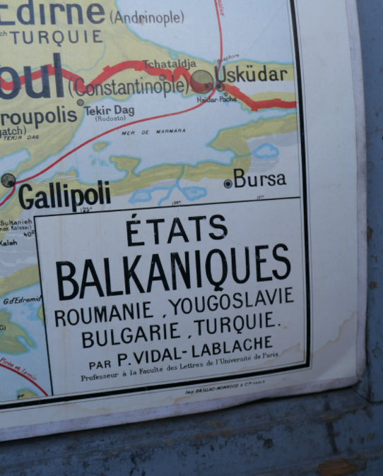 School poster of the Balkan states Vidal Lablache No.33