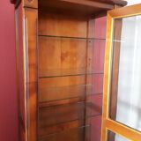 Cherry wood display cabinet with 6 adjustable glass shelves – Drimmer brand
