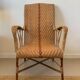 Old rattan armchair