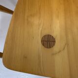 Jacob Kielland-Brandt dining chairs solid pine Denmark , 1960s