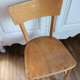 Set of 2 wooden bistro chairs