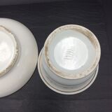 Cup and saucer porcelain of paris empire decoration golden foliage nineteenth