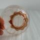 10 translucent pink bowls, small colored glass ramekin
