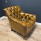 Set of 2 leather club chairs