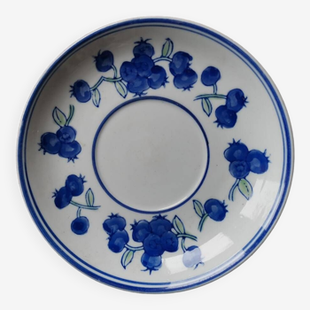 Vintage blueberry fruit pattern plate