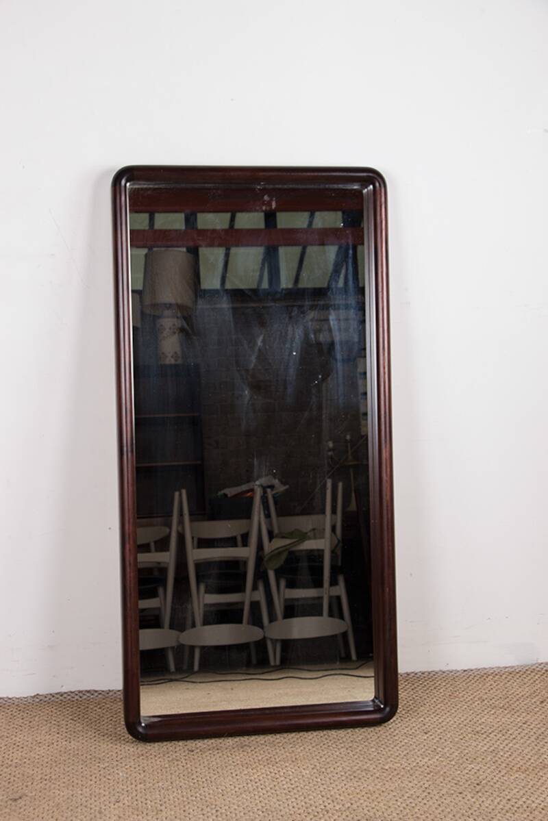 Grand miroir Danois Vintage en Palissandre modèle 206 par Aksel Kjersgaard.