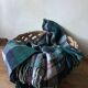 Vintage tartan throw