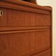 Danish Teak Secretary Desk with Hutch, 1970s