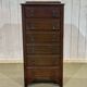 1930s English oak chest of drawers