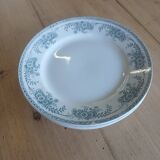 4 old flat plates Terre de fer