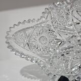 Starry Pattern Crystal Bowl, American, American Brilliant Cut Glass, 1920s.