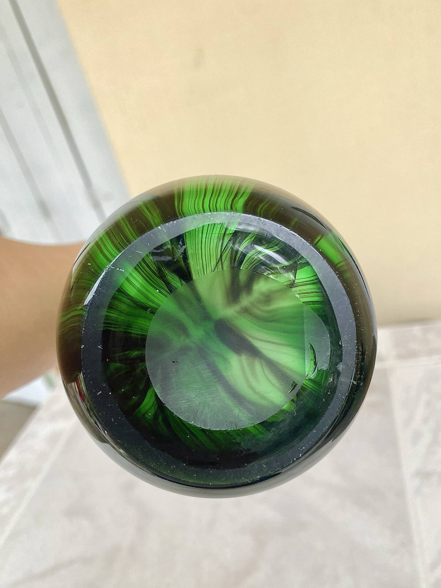 Large blown glass vase Murano Missoni