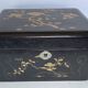 Lacquered wooden jewelry box