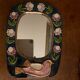 Mirror Mithe Espelt .bird decorations 29x22cm