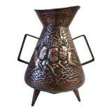 Vintage Copper Umbrella Stand Attr. to Angelo Bragalini, Italy