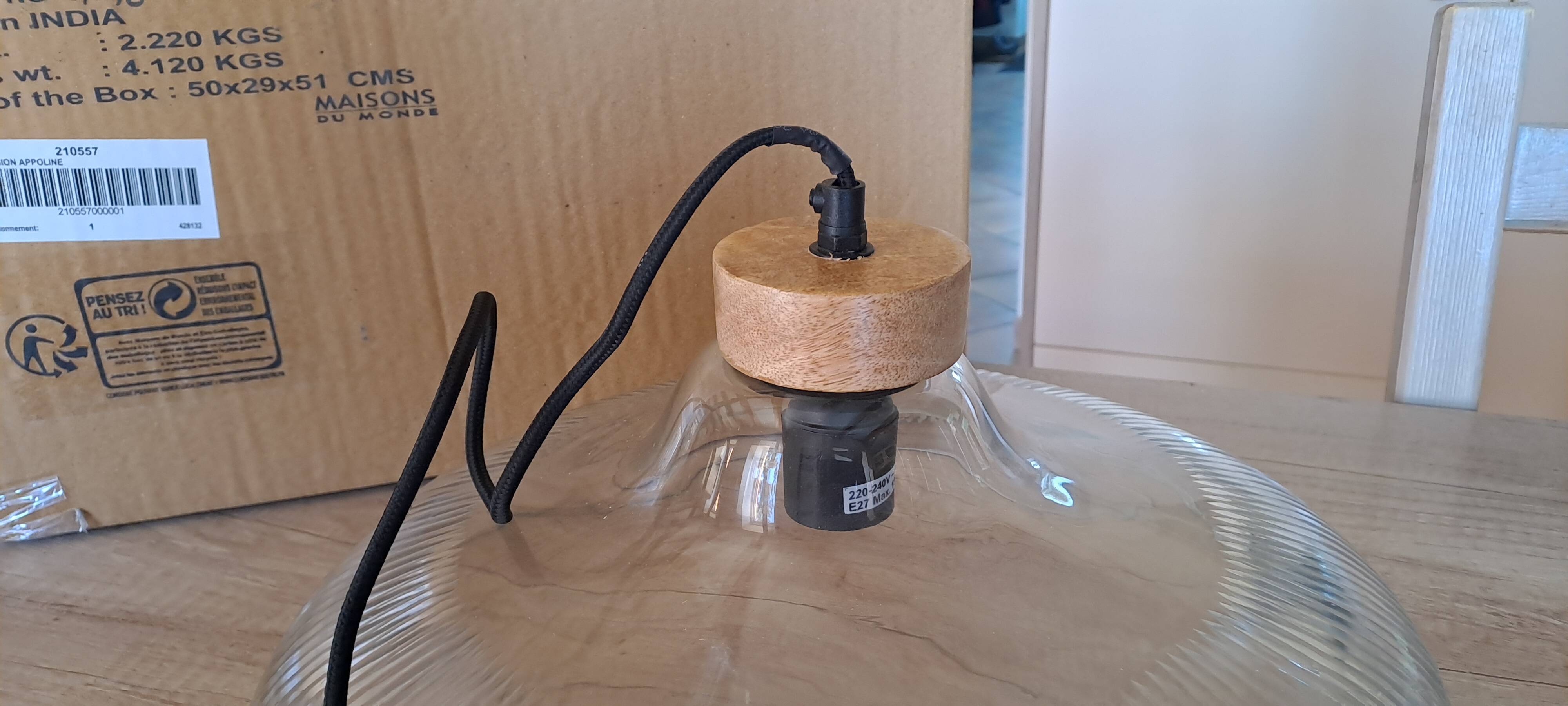 New Maison du monde industrial pendant light