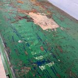 Vintage green industrial trunk