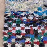 Tapis Marocain Boucherouite coloré - 110 x 121 cm