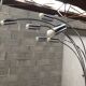 Lampadaire chromé design Gencarelli et Beltromi des années 80