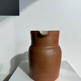 Handmade stoneware pitcher below H: 20cm