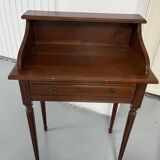 Old-fashioned secretary desk and chair set.