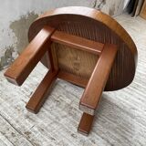 Circular brutalist table from the 1950s