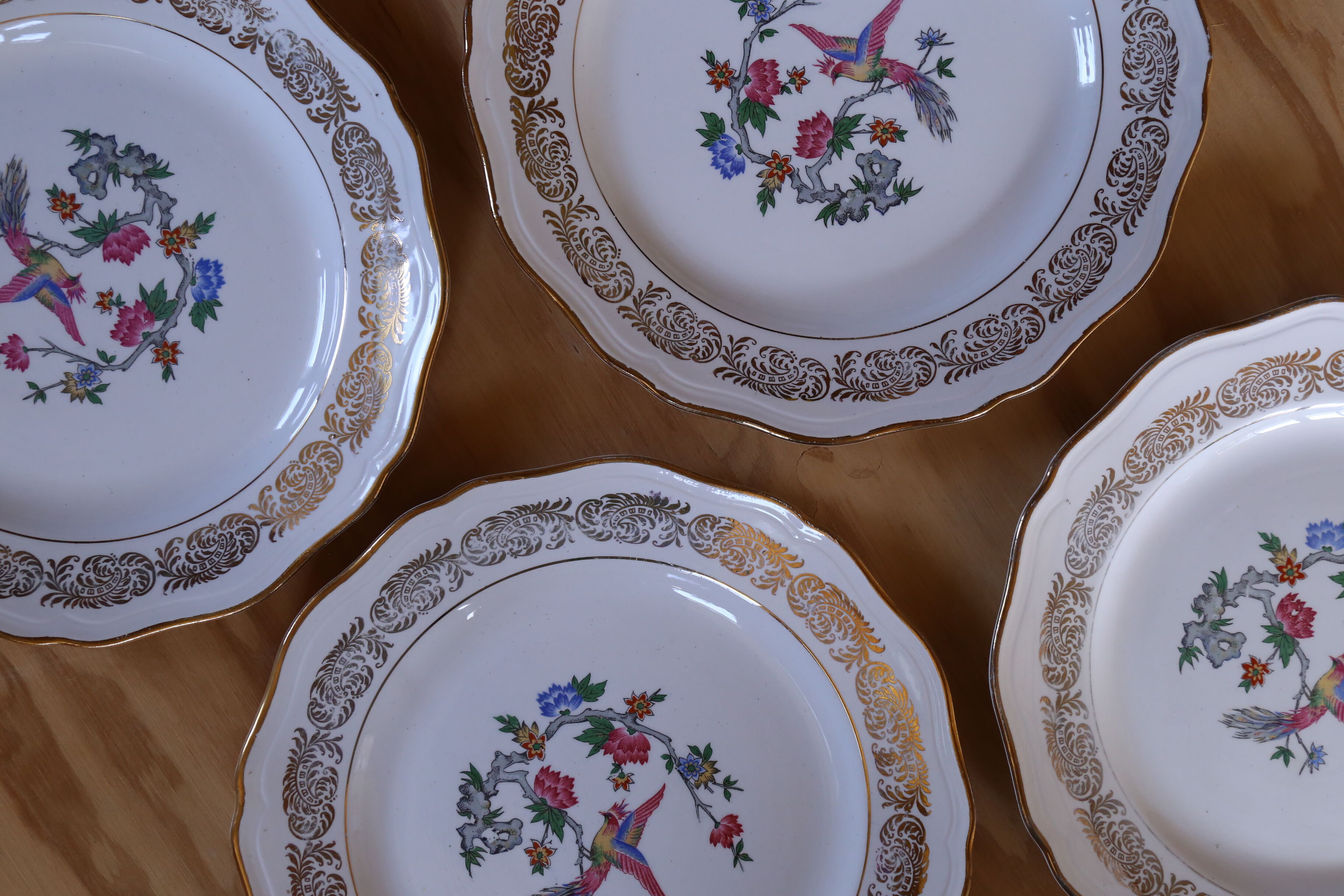 4 old plates the amandinoise