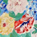 Peinture à l'huile sur panneau suédoise du milieu du siècle "Nature morte" par Gustav Adolf Lysholm - Vintage et encadrée