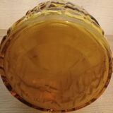Vintage amber glass pitcher