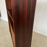 Danish retro vintage library in rosewood with sliding doors from the 1960s.