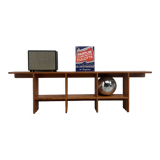 Pair of modernist pine wall shelves, circa 1970