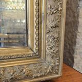 Napoleon III Mirror in Gilded Stucco Wood - 92 Cm