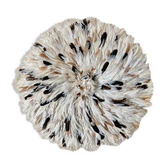 Juju hat natural speckled white and beige 80 cm