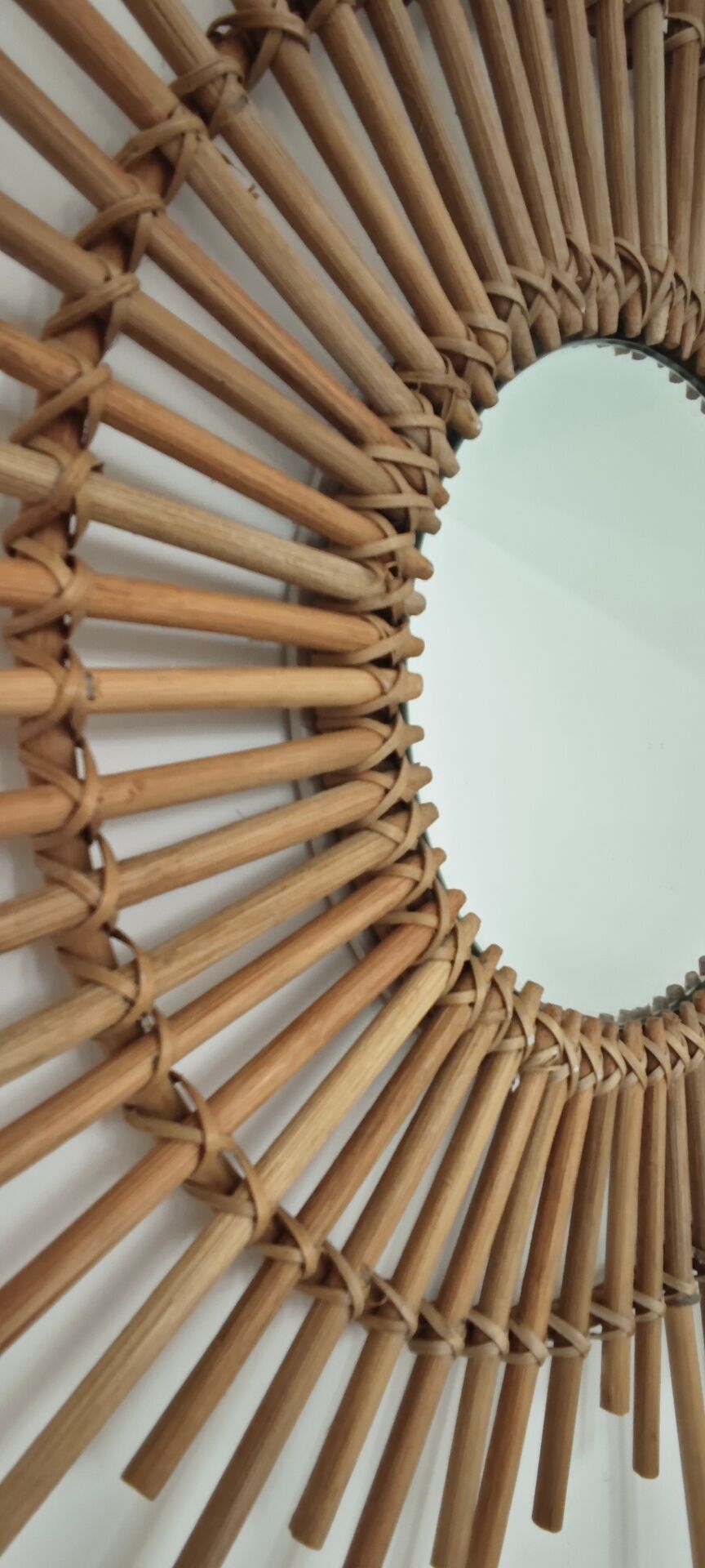 Rattan sun mirror 1970
