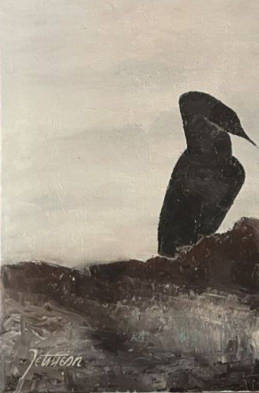 Painting les cormorans by petitjean