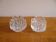 Pair of "polaris" glass candle holders by Goran Warff 1960
