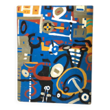 Abstrait bleu