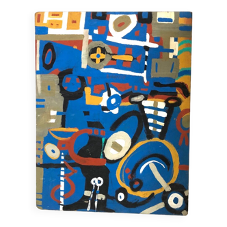 Abstrait bleu
