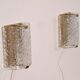 Pair of vintage Scandinavian glass sconces 1970