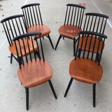 Lot of 6 fanett model chairs